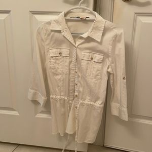 Michael Kors Cream Button-Down Shirt